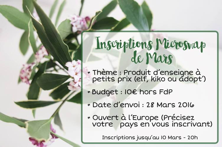 microswaps mars 2016